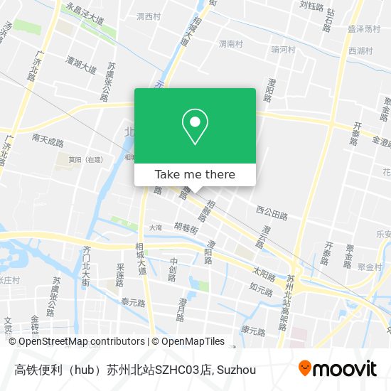 高铁便利（hub）苏州北站SZHC03店 map