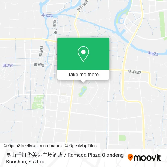 昆山千灯华美达广场酒店 / Ramada Plaza Qiandeng Kunshan map