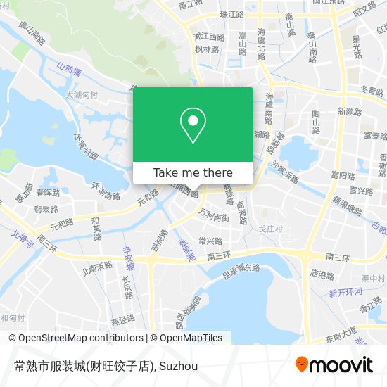 常熟市服装城(财旺饺子店) map