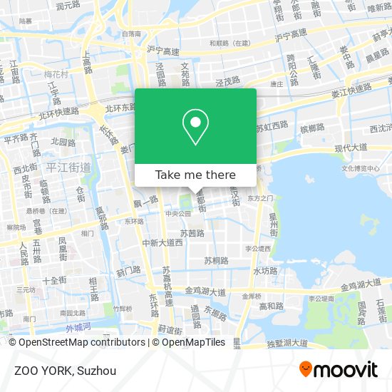 ZOO YORK map