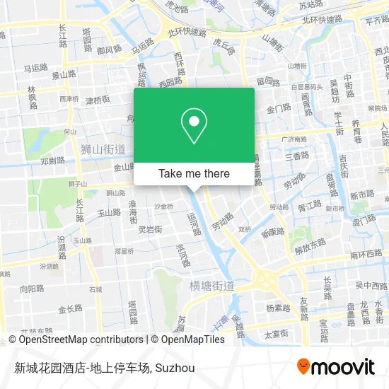 新城花园酒店-地上停车场 map