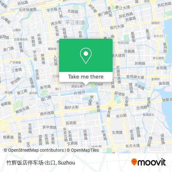 竹辉饭店停车场-出口 map