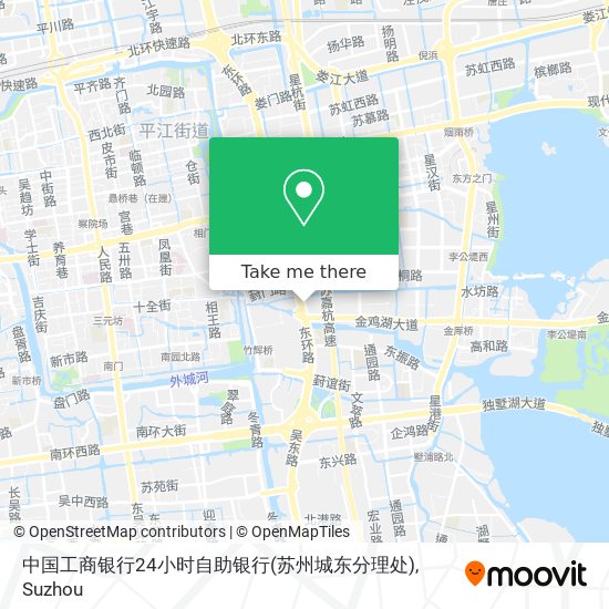 中国工商银行24小时自助银行(苏州城东分理处) map