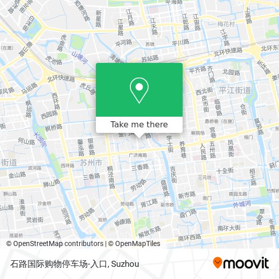 石路国际购物停车场-入口 map