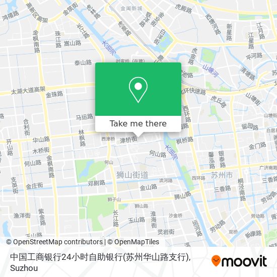 中国工商银行24小时自助银行(苏州华山路支行) map