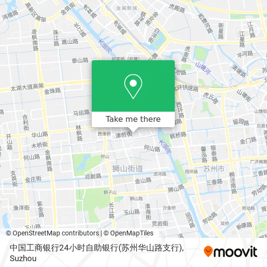 中国工商银行24小时自助银行(苏州华山路支行) map