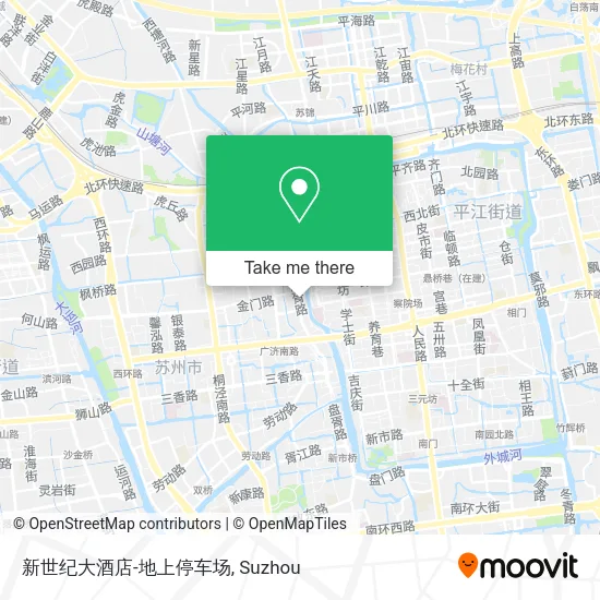 新世纪大酒店-地上停车场 map