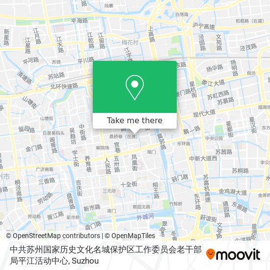 中共苏州国家历史文化名城保护区工作委员会老干部局平江活动中心 map
