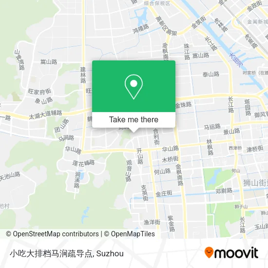 小吃大排档马涧疏导点 map
