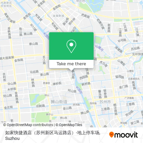 如家快捷酒店（苏州新区马运路店）-地上停车场 map
