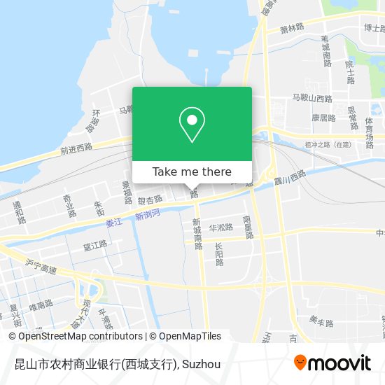 昆山市农村商业银行(西城支行) map