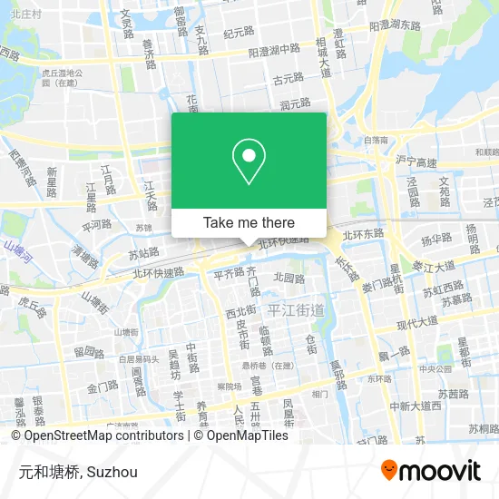 元和塘桥 map