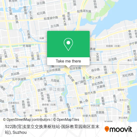522路(官渎里立交换乘枢纽站-国际教育园南区首末站) map