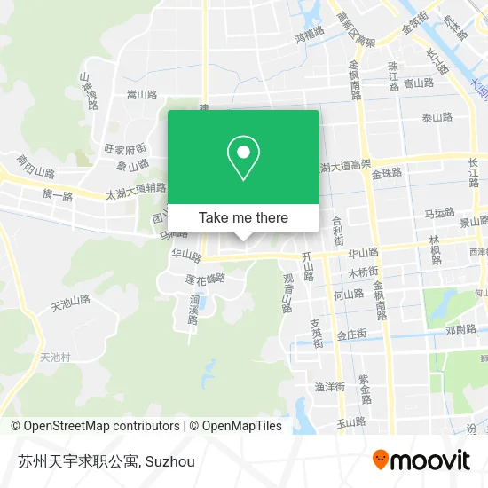 苏州天宇求职公寓 map