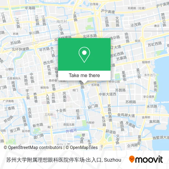 苏州大学附属理想眼科医院停车场-出入口 map