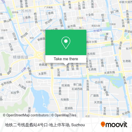 地铁二号线盘蠡站4号口-地上停车场 map