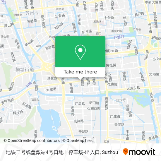 地铁二号线盘蠡站4号口地上停车场-出入口 map