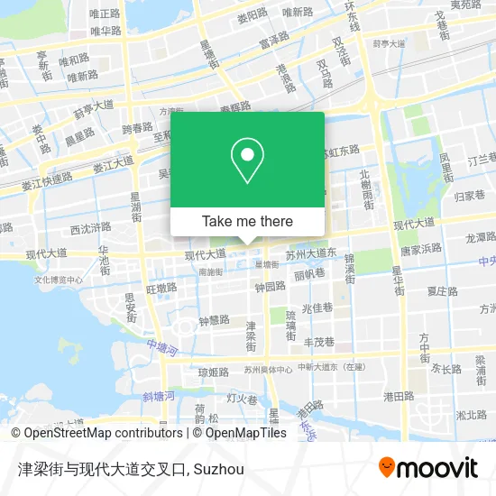 津梁街与现代大道交叉口 map