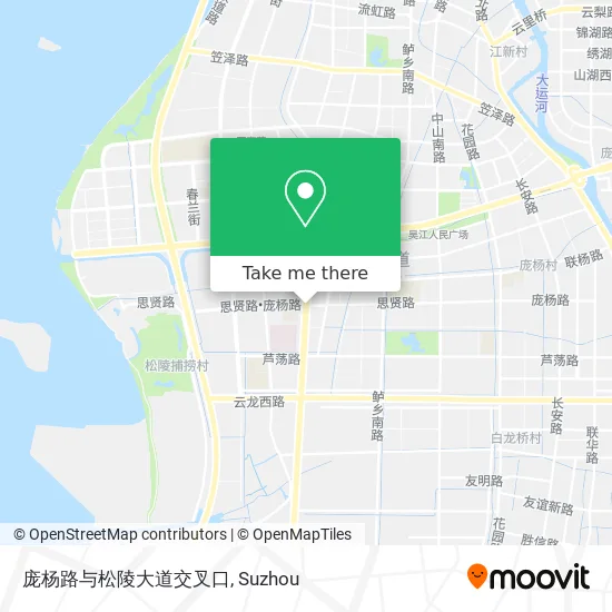 庞杨路与松陵大道交叉口 map
