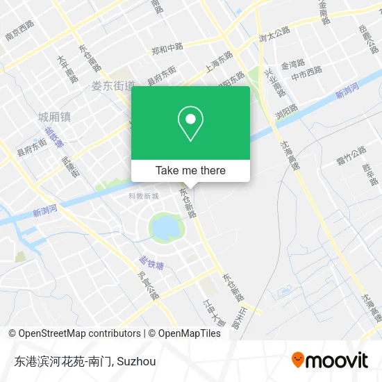 东港滨河花苑-南门 map