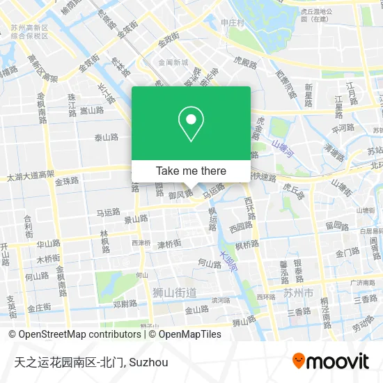 天之运花园南区-北门 map