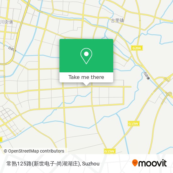 常熟125路(新世电子-尚湖湖庄) map
