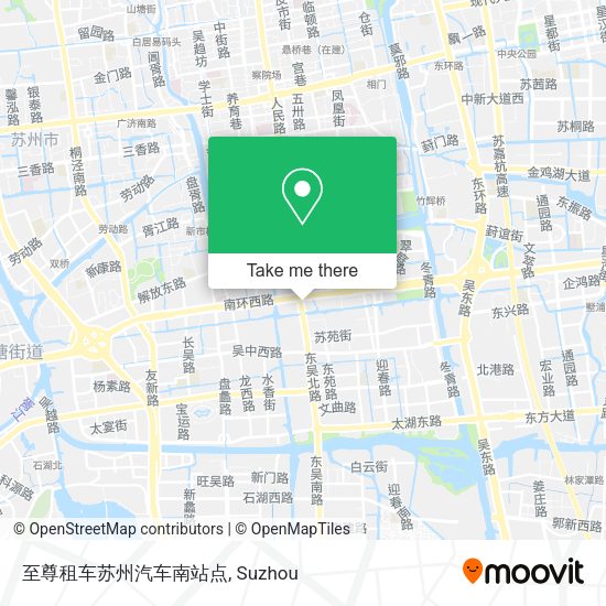 至尊租车苏州汽车南站点 map
