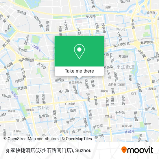 如家快捷酒店(苏州石路阊门店) map