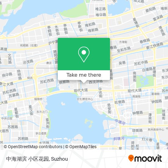 中海湖滨 小区花园 map