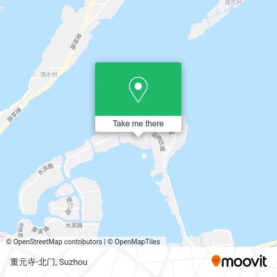 重元寺-北门 map