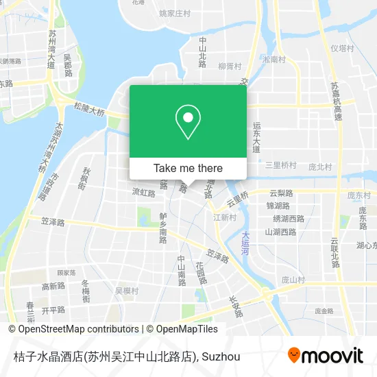 桔子水晶酒店(苏州吴江中山北路店) map
