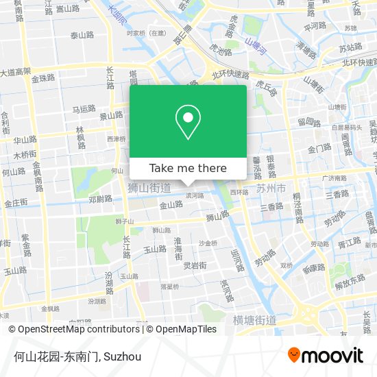 何山花园-东南门 map
