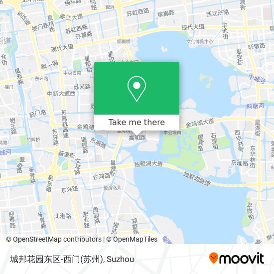 城邦花园东区-西门(苏州) map