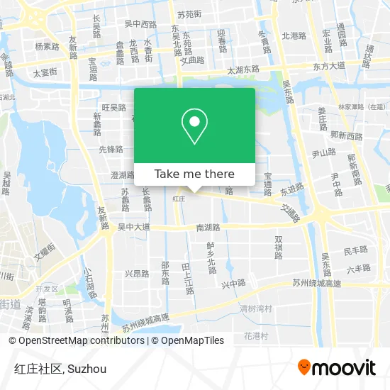 红庄社区 map