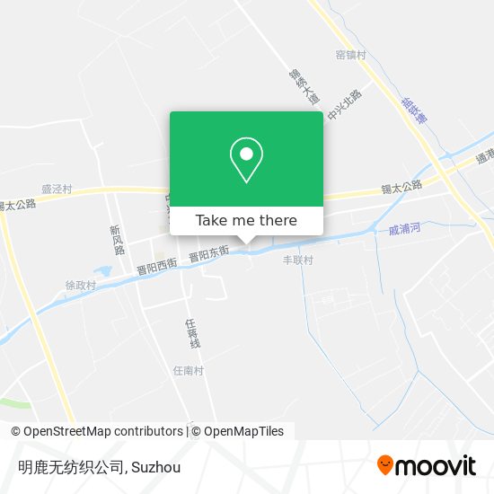 明鹿无纺织公司 map