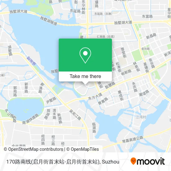 170路南线(启月街首末站-启月街首末站) map