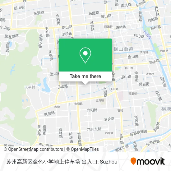苏州高新区金色小学地上停车场-出入口 map