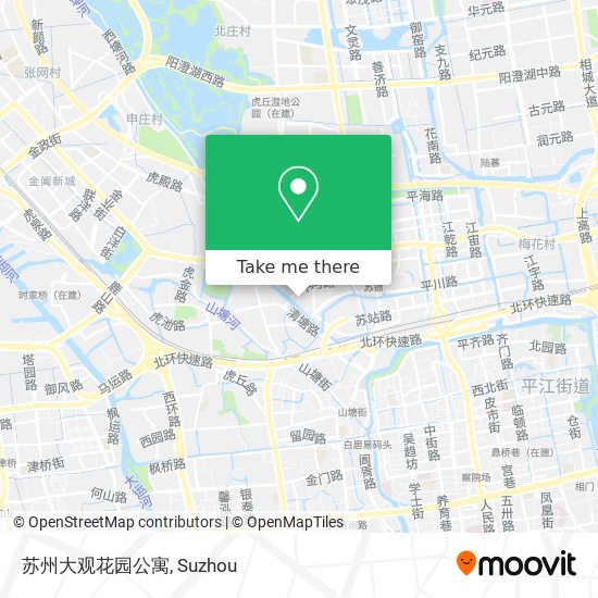 苏州大观花园公寓 map