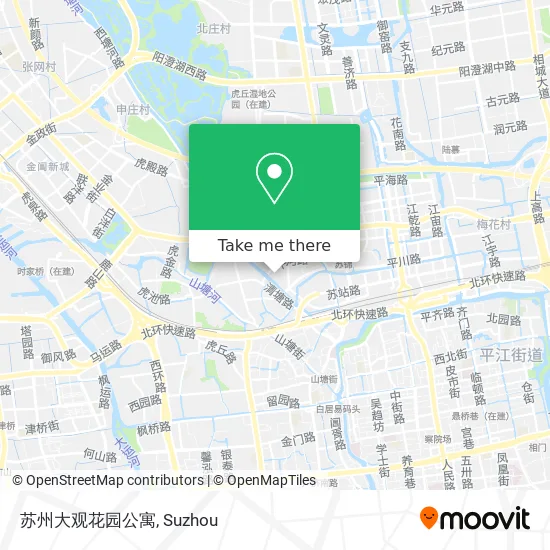 苏州大观花园公寓 map