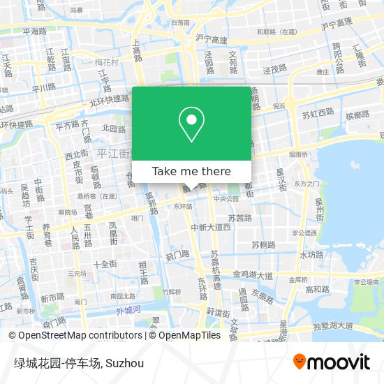 绿城花园-停车场 map