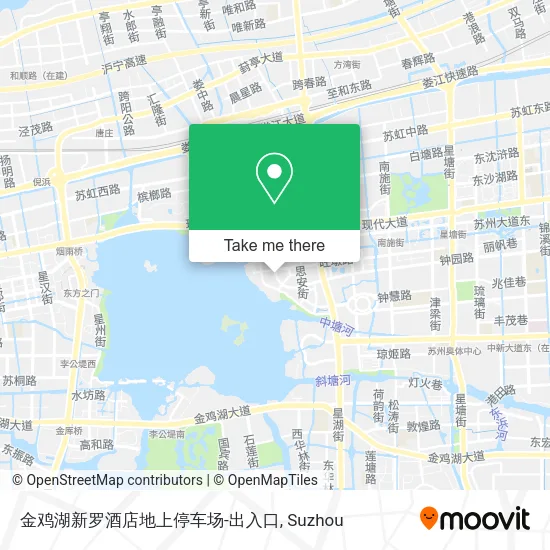 金鸡湖新罗酒店地上停车场-出入口 map