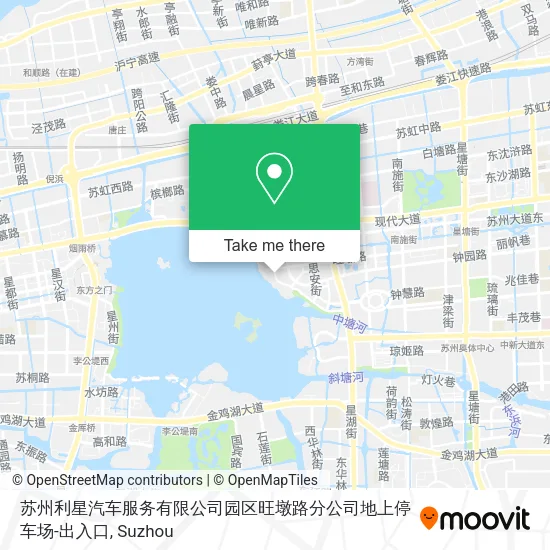 苏州利星汽车服务有限公司园区旺墩路分公司地上停车场-出入口 map
