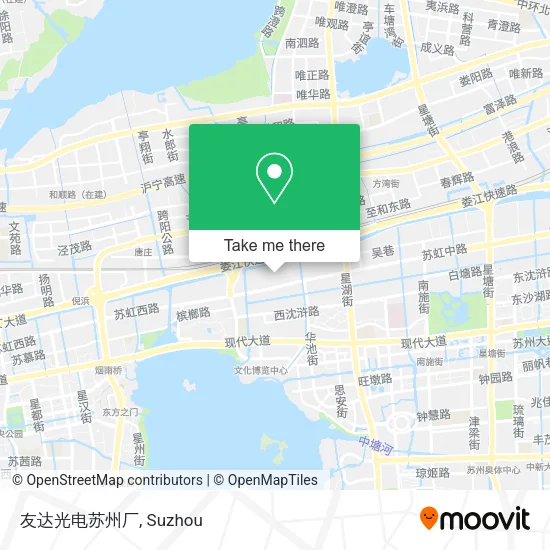 友达光电苏州厂 map