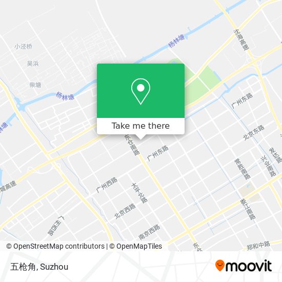 五枪角 map