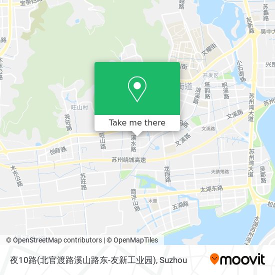 夜10路(北官渡路溪山路东-友新工业园) map