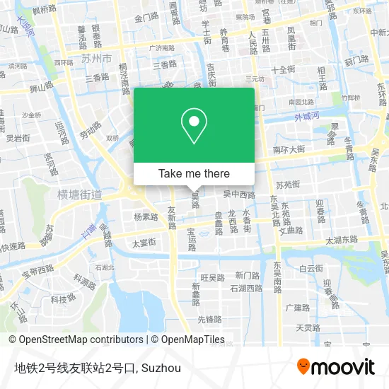 地铁2号线友联站2号口 map