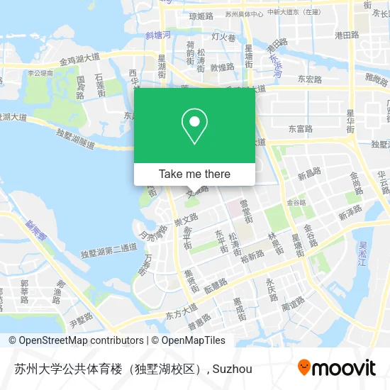苏州大学公共体育楼（独墅湖校区） map