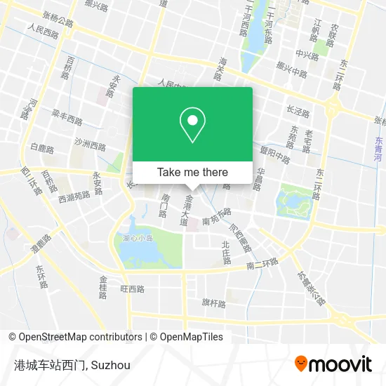 港城车站西门 map