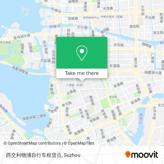西交利物浦自行车租赁点 map