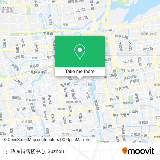 拙政东街售楼中心 map